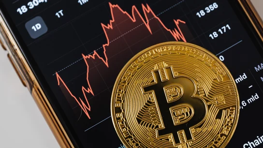 Imagen de archivo de bitcoin  Imagen de archivo de bitcoin