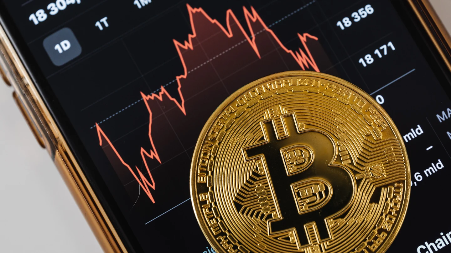 Imagen de archivo de bitcoin Imagen de archivo de bitcoin