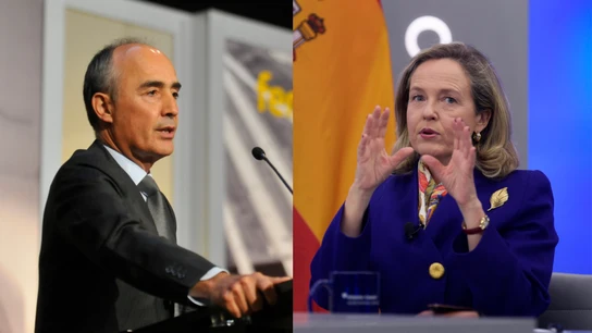 Rafael del Pino y Nadia Calviño Rafael del Pino y Nadia Calviño