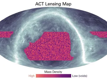 Nuevo mapa de materia oscura creado con las observaciones del Telescopio Cosmológico de Atacama Nuevo mapa de materia oscura creado con las observaciones del Telescopio Cosmológico de Atacama