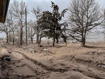 The volcanic eruption of Shiveluch (Kamchatka) covers eastern Russia with ash