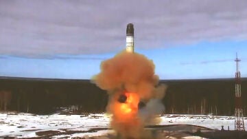 Imagen de archivo del lanzamiento de un misil balístico intercontinental en Rusia.