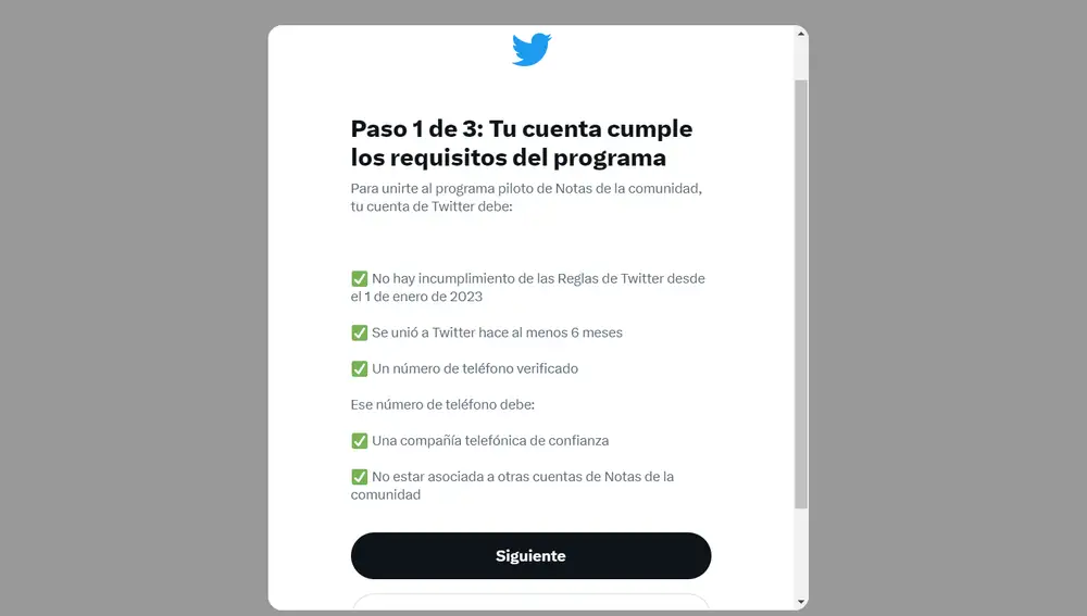 Paso 1 para acceder a Notas de la comunidad de Twitter Paso 1 para acceder a Notas de la comunidad de Twitter