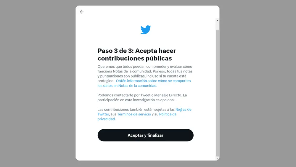 Paso 3 para acceder a Notas de la comunidad de Twitter Paso 3 para acceder a Notas de la comunidad de Twitter