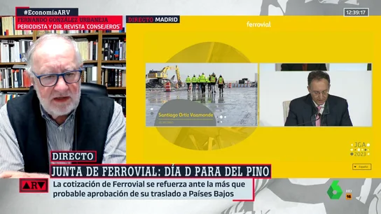 Fernando González Urbaneja, tajante sobre la marcha de Ferrovial: "España no pierde nada" Fernando González Urbaneja, tajante sobre la marcha de Ferrovial: "España no pierde nada"