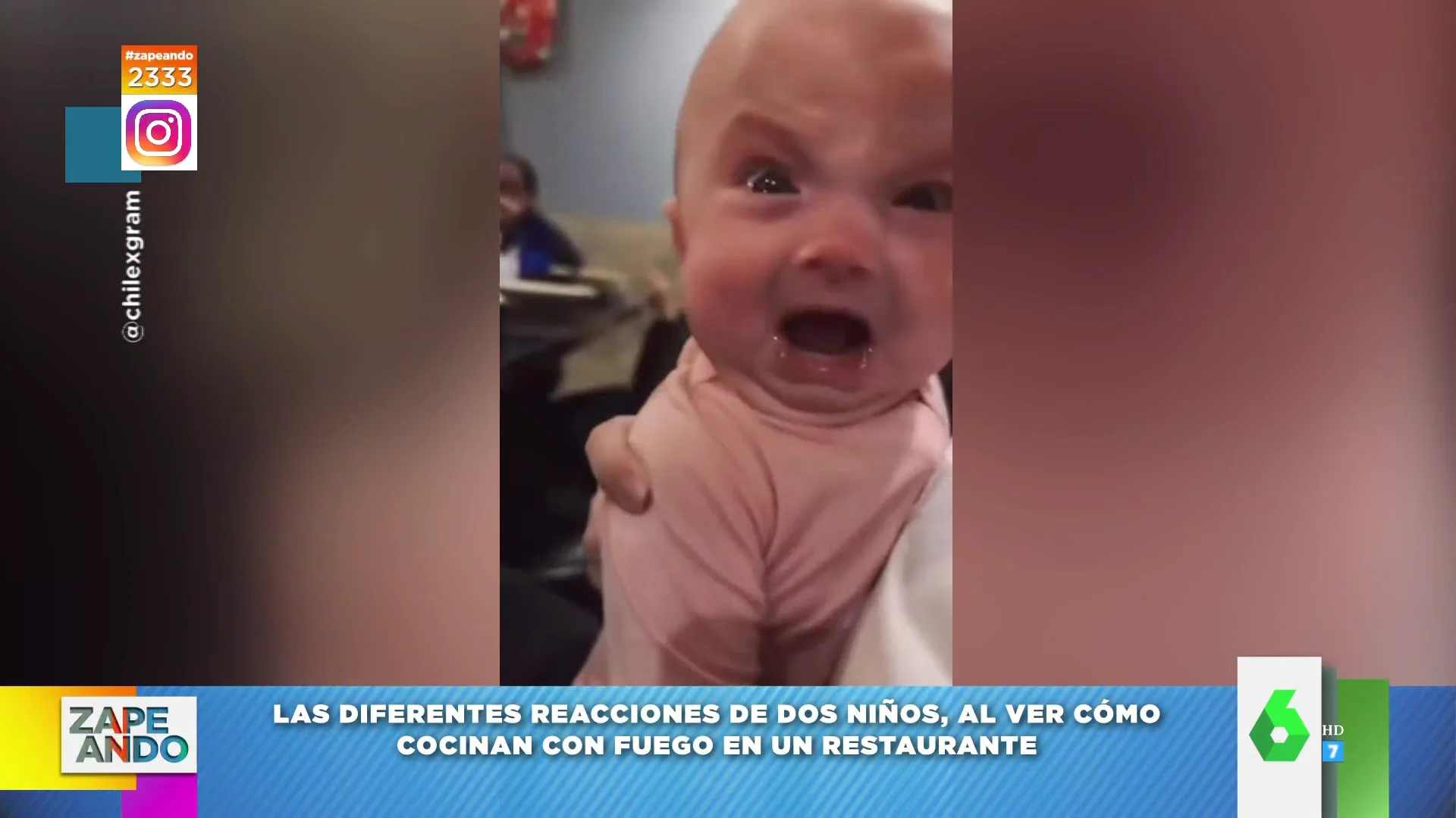 La opuesta reacción de unos niños cuando ven cocinar con fuego: "La cara no puede ser más expresiva"