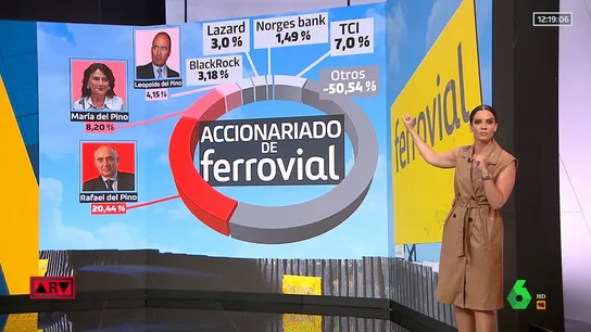 Así se reparten los títulos de Ferrovial Así se reparten los títulos de Ferrovial