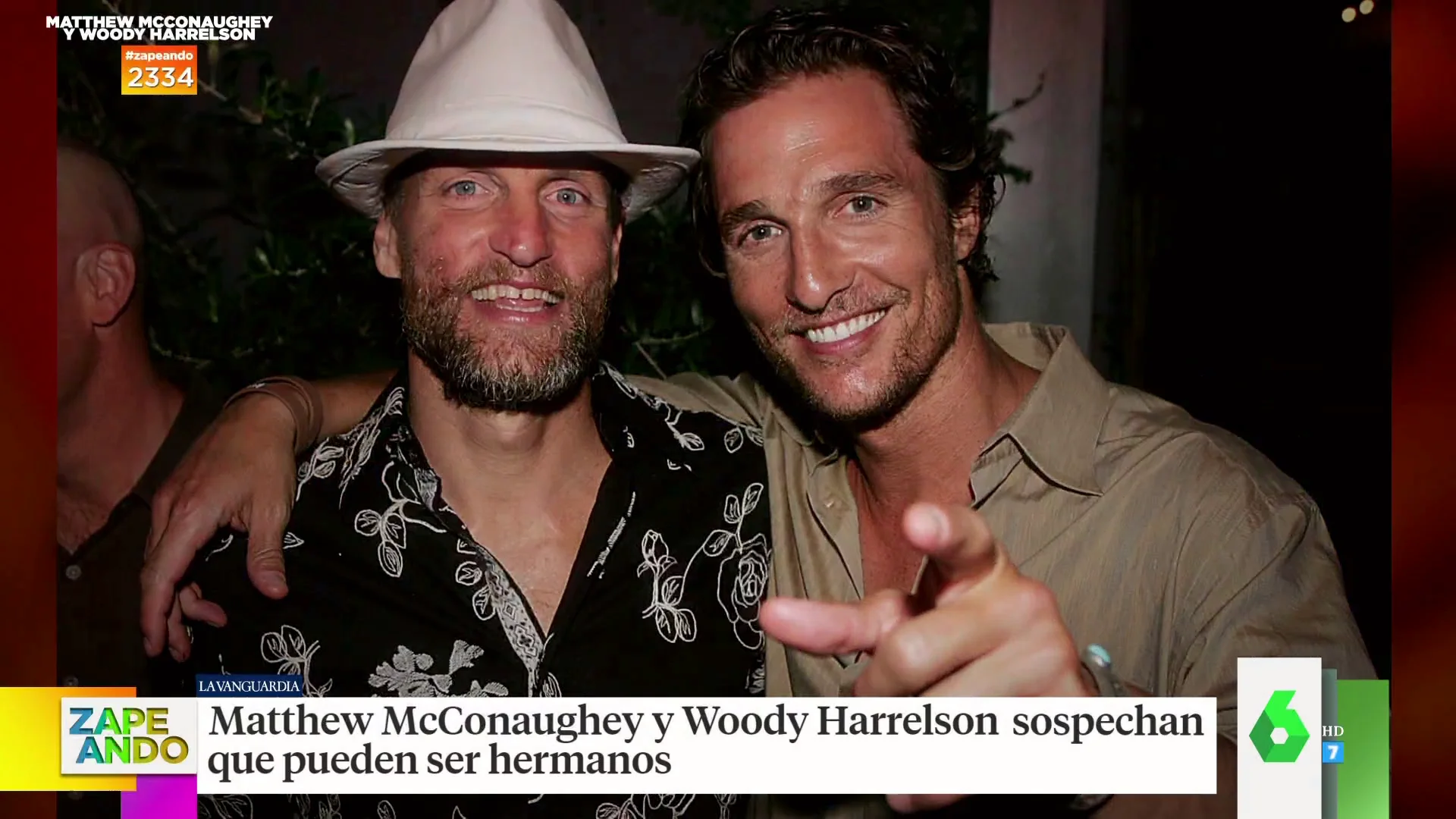 McConaughey y Woody Harrelson podrían ser hermanos