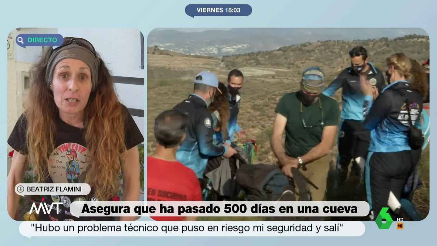 Beatriz Flamini reconoce que vio el sol en los 8 días que salió de la cueva y contó al técnico los problemas del router: "No hubo contacto" Beatriz Flamini reconoce que vio el sol en los 8 días que salió de la cueva y contó al técnico los problemas del router: "No hubo contacto"