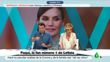 El llamamiento de Cristina Pardo e Iñaki López a la mujer fan de Letizia para que sea colaboradora de Más Vale Tarde: "Paqui, te queremos aquí"