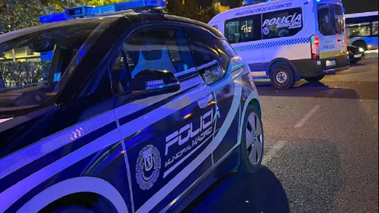 La Policía Municipal en el lugar del atropello La Policía Municipal en el lugar del atropello