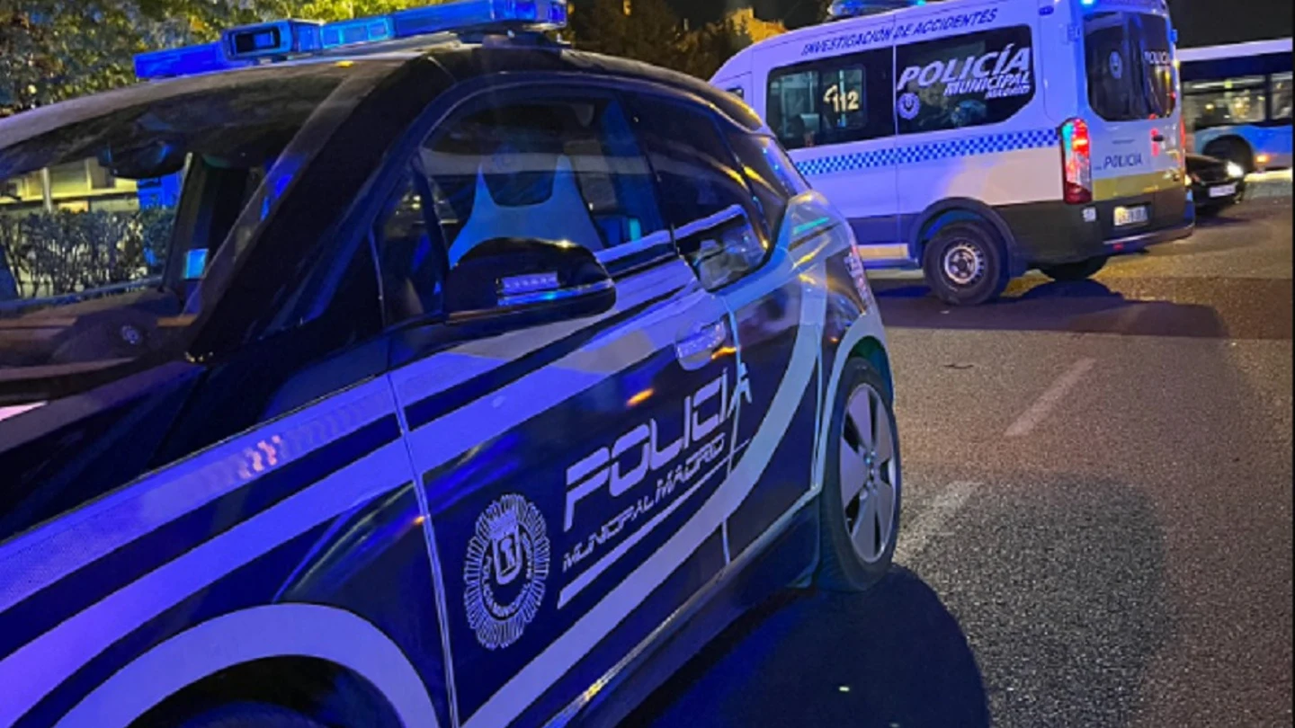 La Policía Municipal en el lugar del atropello La Policía Municipal en el lugar del atropello