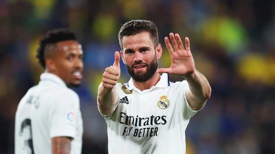 Nacho celebra un gol con el Real Madrid Nacho celebra un gol con el Real Madrid