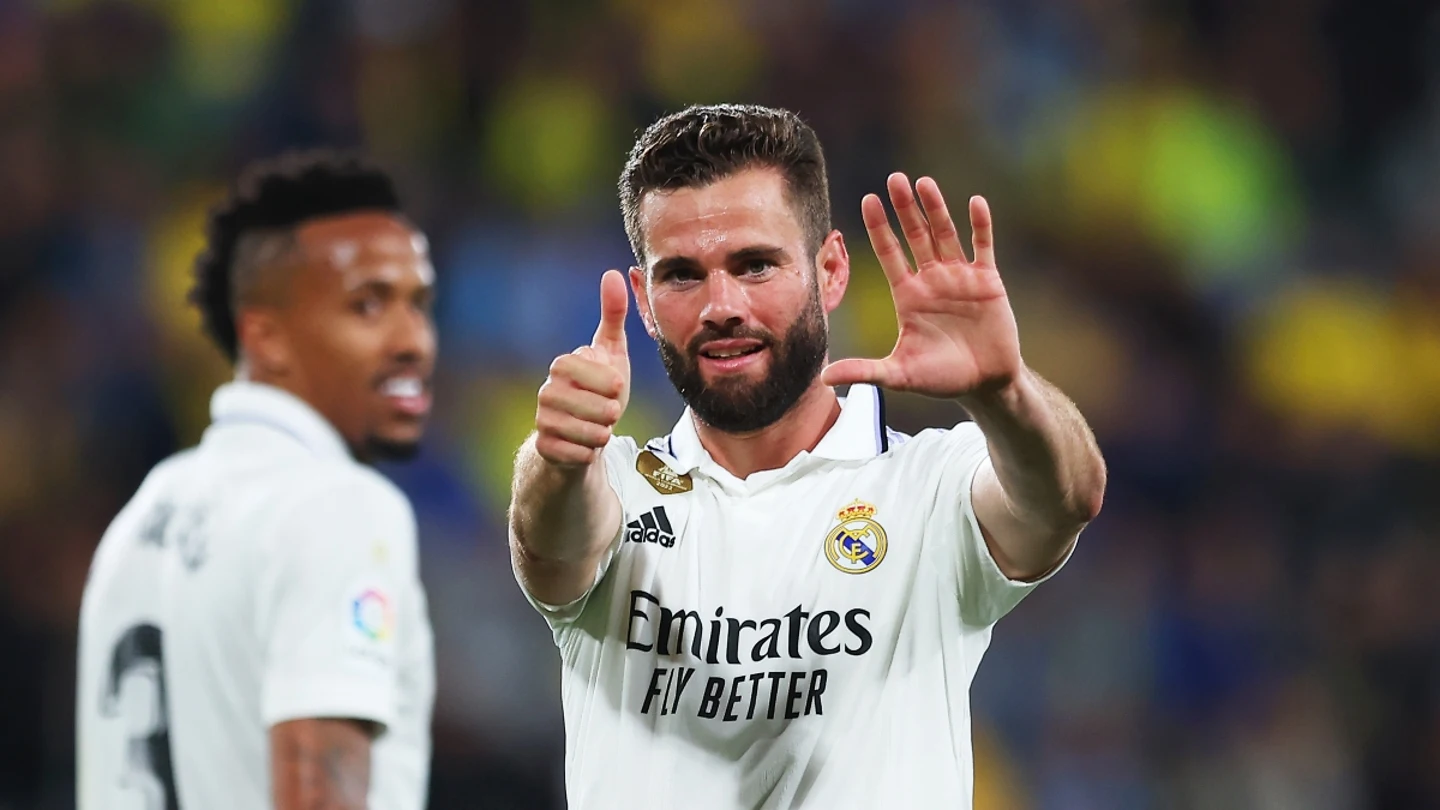 Nacho celebra un gol con el Real Madrid Nacho celebra un gol con el Real Madrid