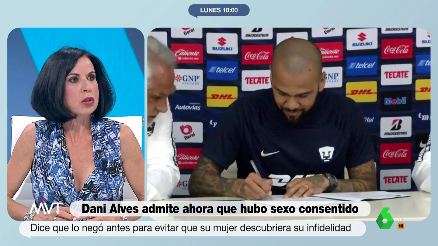 "Él solo se ha puesto contra las cuerdas": el análisis de Beatriz de Vicente de las contradicciones de Dani Alves "Él solo se ha puesto contra las cuerdas": el análisis de Beatriz de Vicente de las contradicciones de Dani Alves