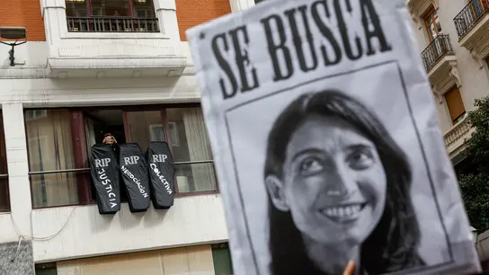 Imagen de archivo de una manifestación de los letrados de la administración de Justicia. Imagen de archivo de una manifestación de los letrados de la administración de Justicia.