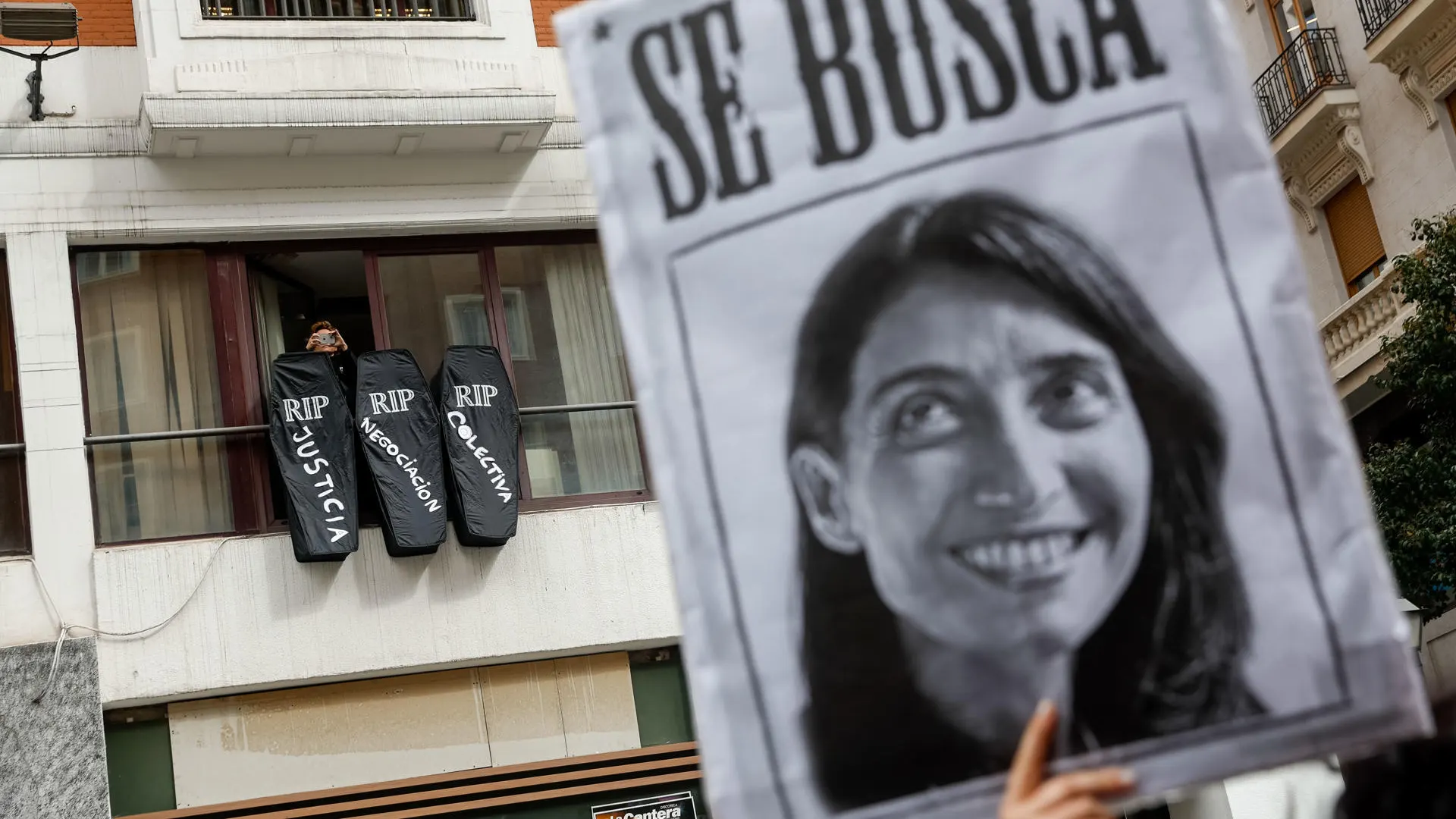 Imagen de archivo de una manifestación de los letrados de la administración de Justicia. 