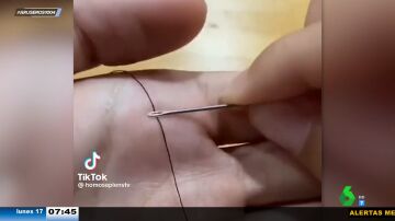 Esta es la manera más rápida y fácil de enhebrar una aguja