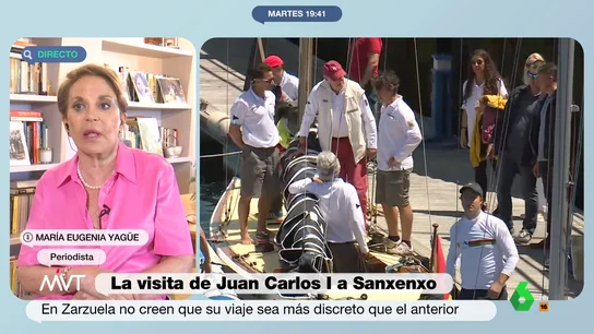 María Eugenia Yagüe habla sobre la visita del rey emérito María Eugenia Yagüe habla sobre la visita del rey emérito