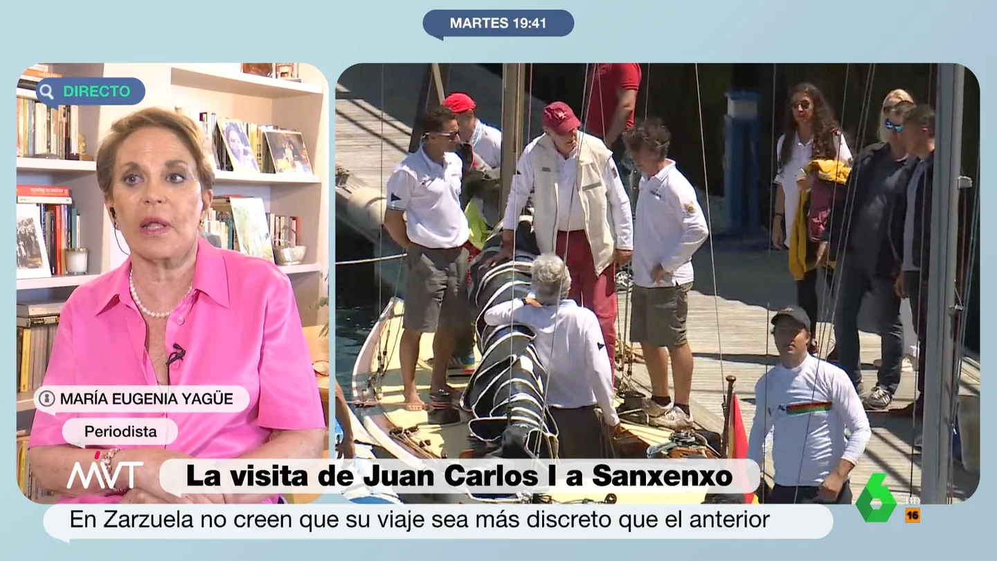 María Eugenia Yagüe habla sobre la visita del rey emérito María Eugenia Yagüe habla sobre la visita del rey emérito