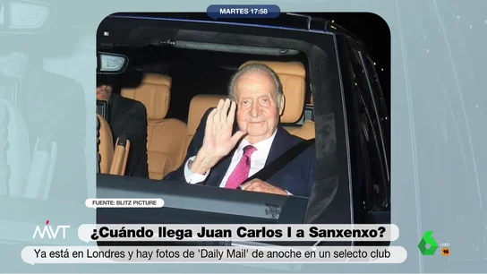 Primeras imágenes del rey emérito Juan Carlos I en un exclusivo club privado de Londres Primeras imágenes del rey emérito Juan Carlos I en un exclusivo club privado de Londres