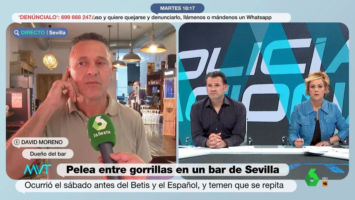 David Moreno, dueño del bar escenario de una pelea entre gorrillas David Moreno, dueño del bar escenario de una pelea entre gorrillas