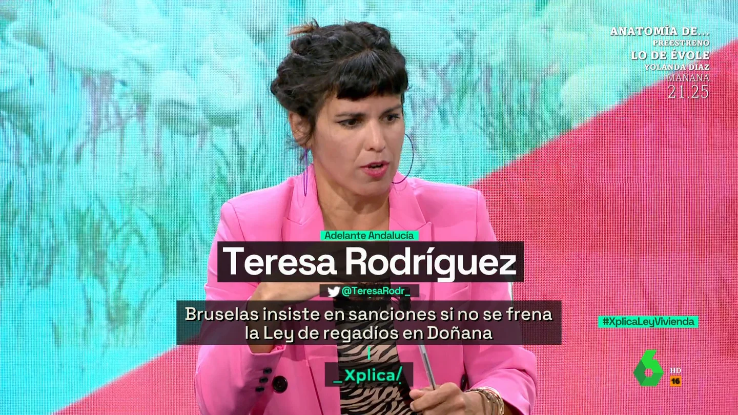 XPLICA TERESA RODRÍGUEZ: "YA ES TARDE PARA DOÑANA" XPLICA TERESA RODRÍGUEZ: "YA ES TARDE PARA DOÑANA"