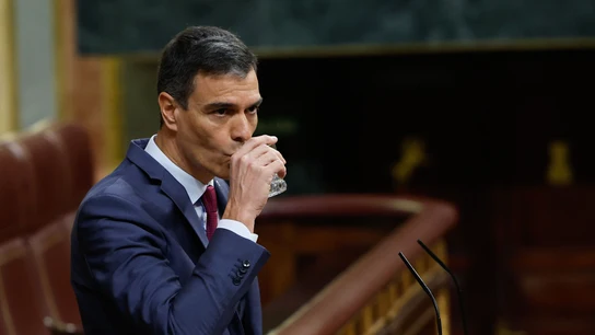 El presidente del Gobierno, Pedro Sánchez, comparece en el pleno del Congreso a petición propia y del PP para informar de los últimos consejos europeos. El presidente del Gobierno, Pedro Sánchez, comparece en el pleno del Congreso a petición propia y del PP para informar de los últimos consejos europeos.