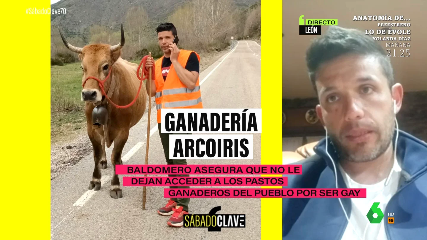 Un ganadero gay denuncia que no le dan acceso a los pastos de su pueblo por homofobia "La Junta de Castilla y León me ha hablado muy coherentemente y me han sacado de muchas dudas, pero mi abogada me dice que me han estado engañando como a un niño", comenta Baldomero López en este vídeo de Sábado Clave.