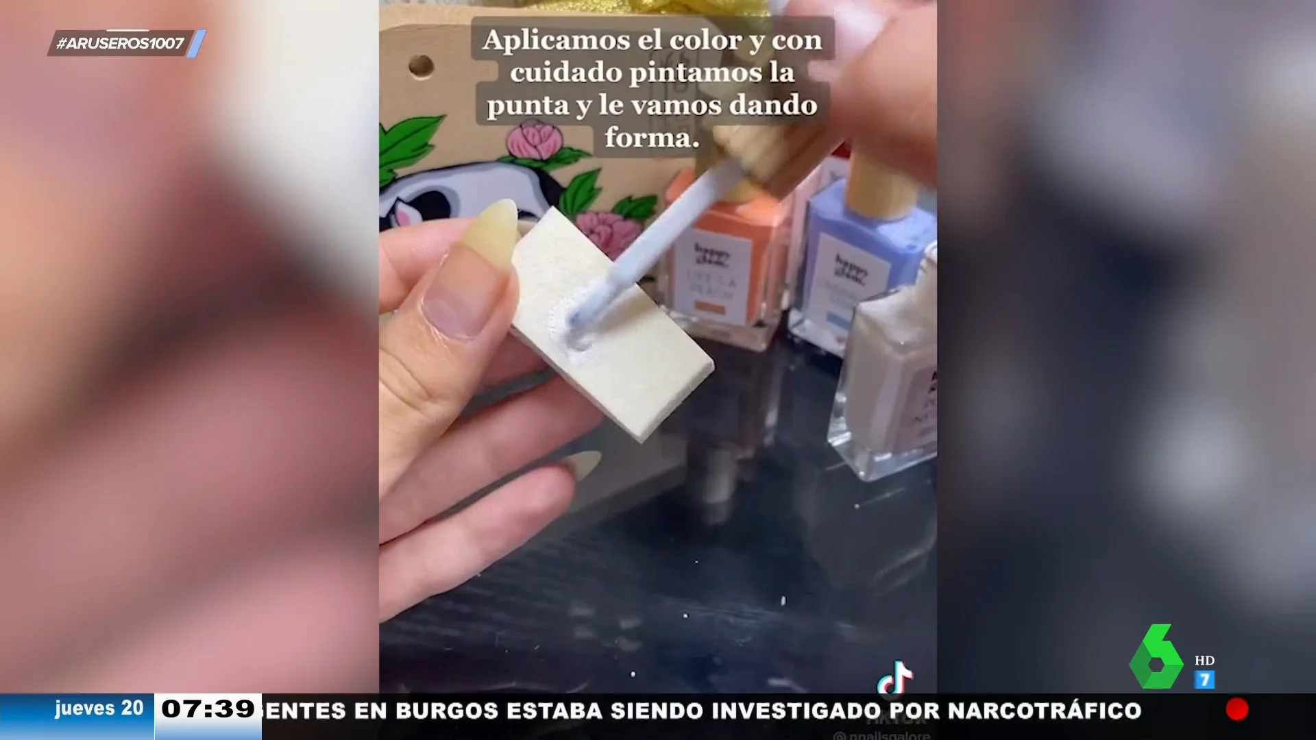 Consigue hacerte una manicura francesa de aspecto profesional con este truco fácil y rápido