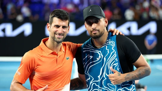 Novak Djokovic y Nick Kyrgios Novak Djokovic y Nick Kyrgios