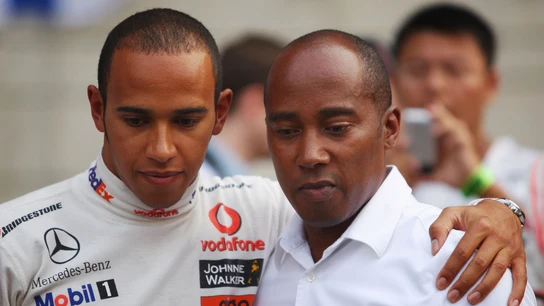 Lewis Hamilton junto a su padre, Anthony Lewis Hamilton junto a su padre, Anthony