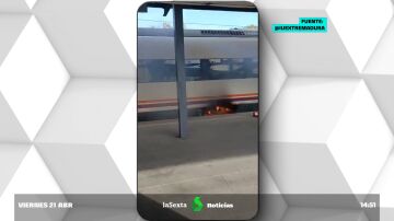Un tren llega incendiado a la estación de Leganés con 166 pasajeros dentro