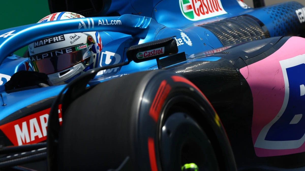 Esteban Ocon, con el Alpine