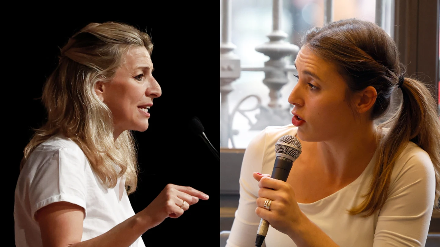 Yolanda Díaz (izquierda) e Irene Montero (derecha) Yolanda Díaz (izquierda) e Irene Montero (derecha)