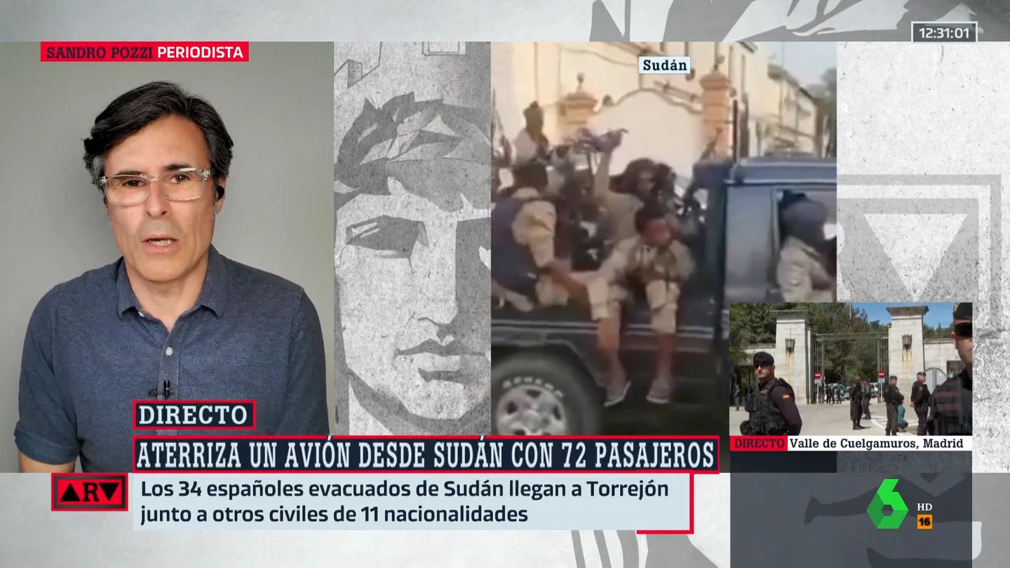 El análisis de Sandro Pozzi sobre la situación en Sudán: "El gran riesgo es el papel que puede jugar Rusia en este ámbito" El análisis de Sandro Pozzi sobre la situación en Sudán: "El gran riesgo es el papel que puede jugar Rusia en este ámbito"