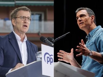 Alberto Núñez Feijóo y Pedro Sánchez