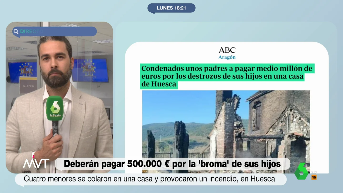 Cuatro menores se 'cuelan' en una casa de fiesta y acaban provocando un enorme incendio: sus padres tendrán que pagar 550.000 euros Cuatro menores se 'cuelan' en una casa de fiesta y acaban provocando un enorme incendio: sus padres tendrán que pagar 550.000 euros