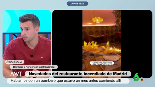 "No hagamos trabajar a los bomberos de más": así advirtió un bombero al restaurante de lo que podía suceder "No hagamos trabajar a los bomberos de más": así advirtió un bombero al restaurante de lo que podía suceder