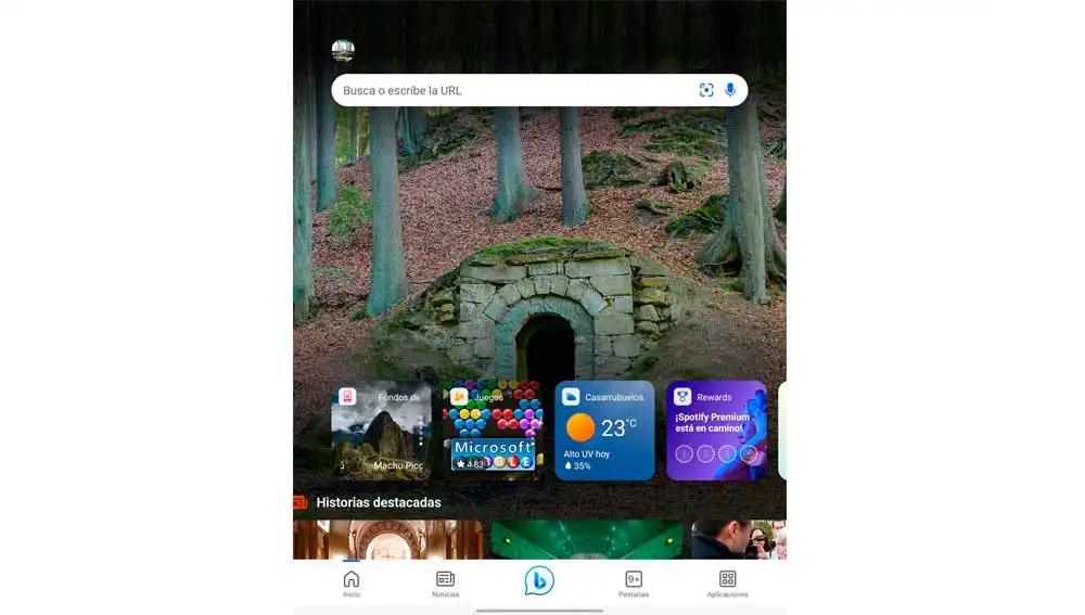 Tema oscuro en Bing Tema oscuro en Bing