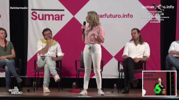 Vídeo manipulado - Yolanda Díaz da una clase de aeróbic en pleno acto de Sumar