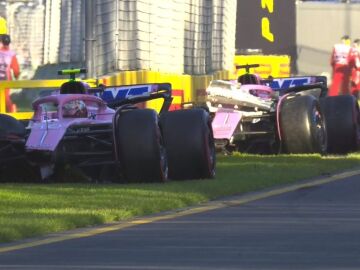 Choque entre Gasly y Ocon en Australia