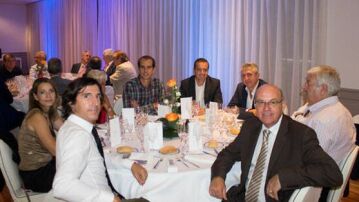 La imagen del hijo de Negreira en una cena de árbitros en homenaje a Velasco Carballo