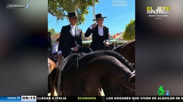 Victoria Federica provoca un esguince a una joven en la Feria de Abril tras pisarla con su caballo y no asistirla
