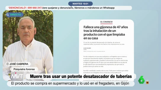 José Cabrera, el psiquiatra forense habla en MVT José Cabrera, el psiquiatra forense habla en MVT
