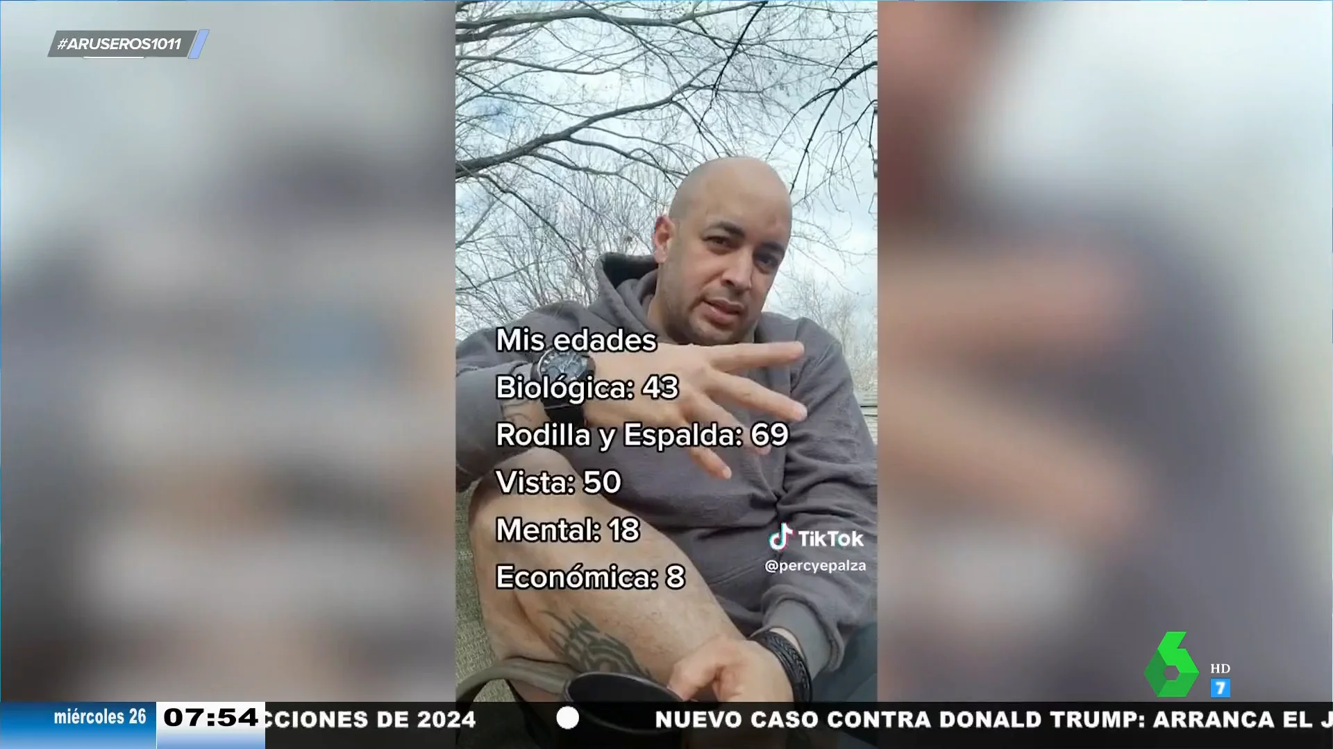 El viral de un chico que reflexiona sobre su edad: "Biológicamente tengo 43 años, económicamente, 8"