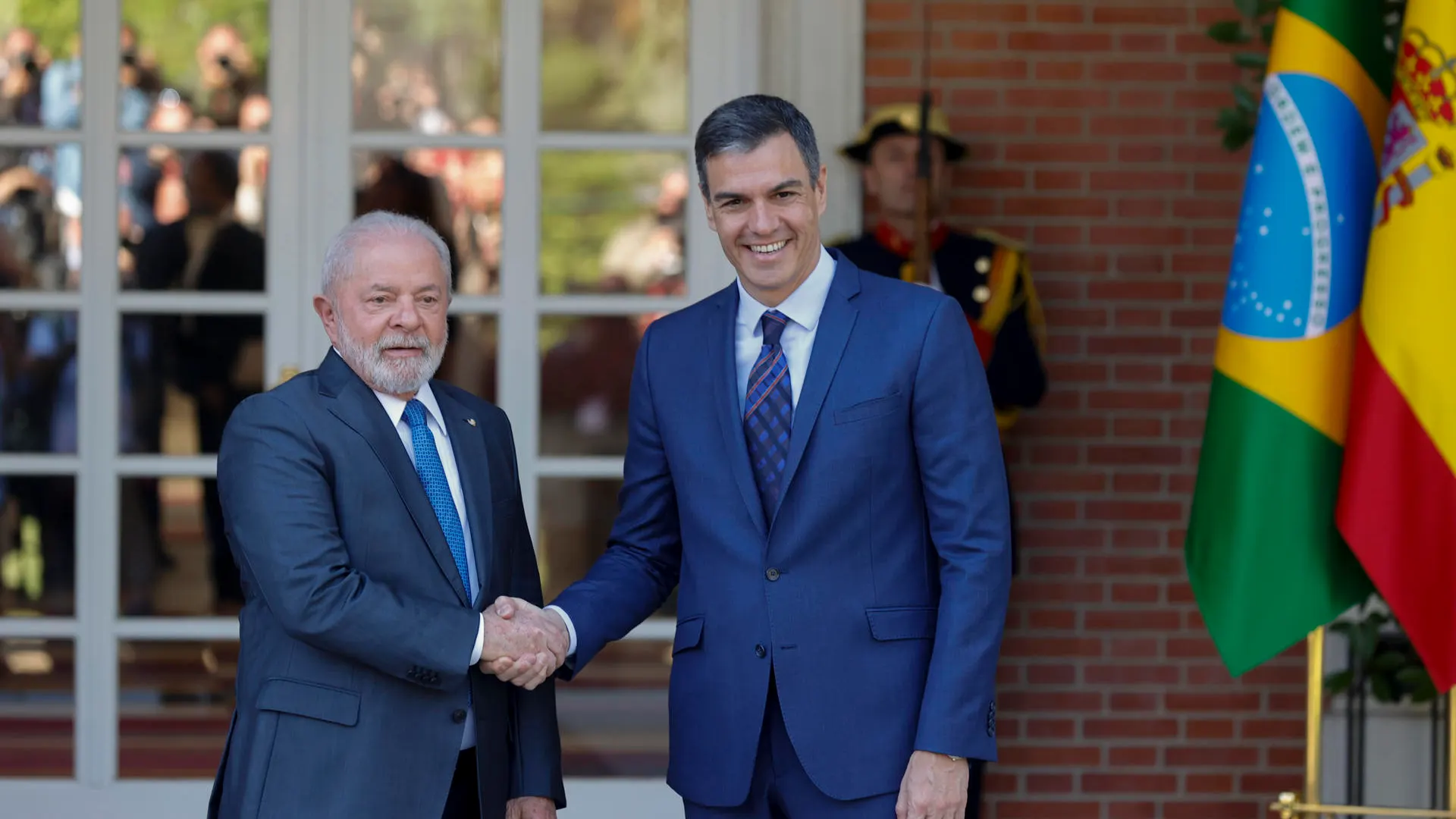 Pedro Sánchez recibe a Luiz Inácio Lula da Silva en Moncloa 