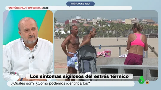 Un médico alerta de cuáles son los síntomas del 'estrés térmico': "Puede ser muy grave y llegar al golpe de calor mortal" Un médico alerta de cuáles son los síntomas del 'estrés térmico': "Puede ser muy grave y llegar al golpe de calor mortal"