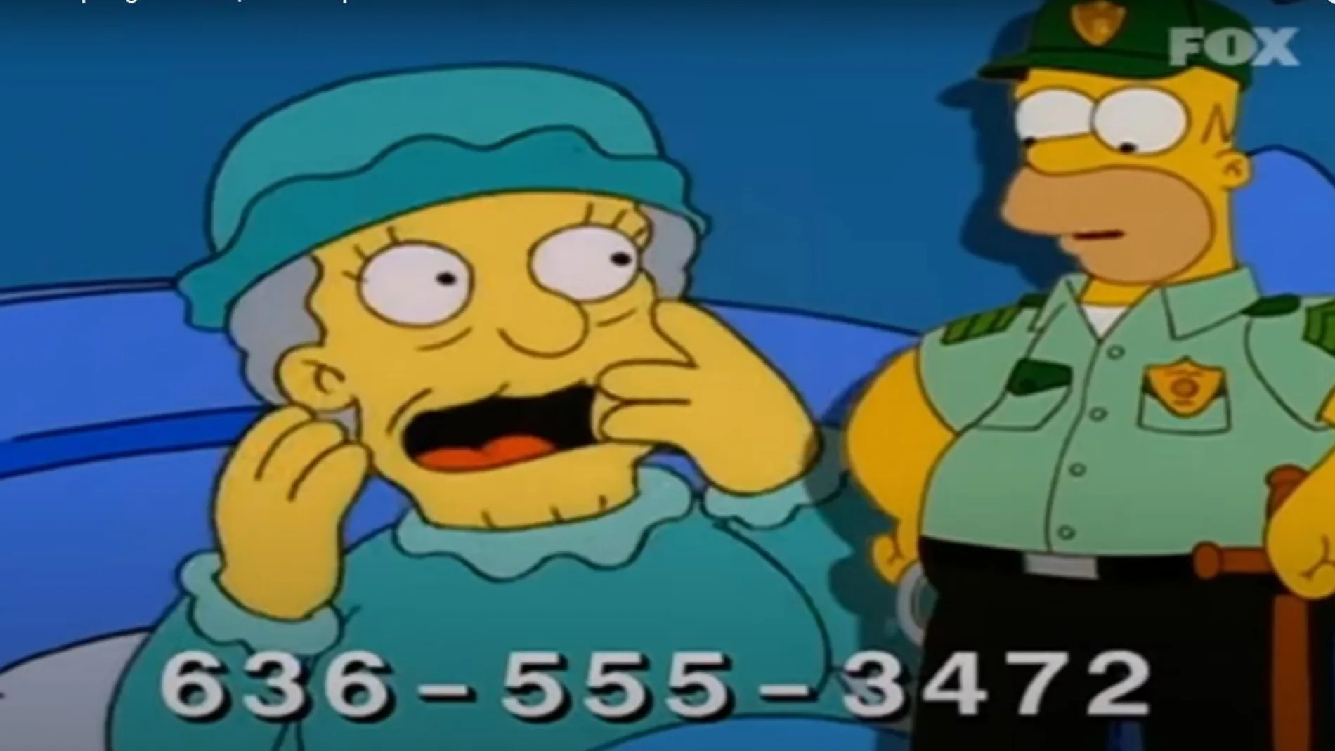 Pantallazo del anuncio de &#39;Spring Scudo&#39; que aparece en un episodio de &#39;Los Simpson&#39;.