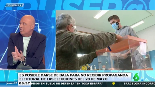 "¿Dónde hay que llamar?": la reacción de Alfonso Arús al descubrir que puede darse de baja de recibir propaganda electoral "¿Dónde hay que llamar?": la reacción de Alfonso Arús al descubrir que puede darse de baja de recibir propaganda electoral